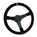 Luisi Mirage Corsa Sportlenkrad Wildleder schwarz / grau geschüsselt & TÜV Prüfbericht